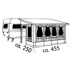 Vorzelt Brand Forum -Camping Lieferungen Verkäufe brand forum caravanvorzelt groesse 11 linkseinzug 1000 9 2003
