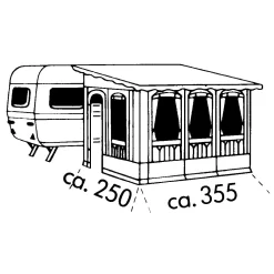 Vorzelt Brand Forum -Camping Lieferungen Verkäufe brand forum teileinzugszelt groesse 04 linkseinzug 1000 5 2003