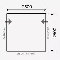 Aufblasbares Vorzelt Dometic Rally Air All-Season 260 S -Camping Lieferungen Verkäufe dometic rally air 260 s wohnwagen wohnmobilvorzelt grundflaeche masse 1000 6 21807