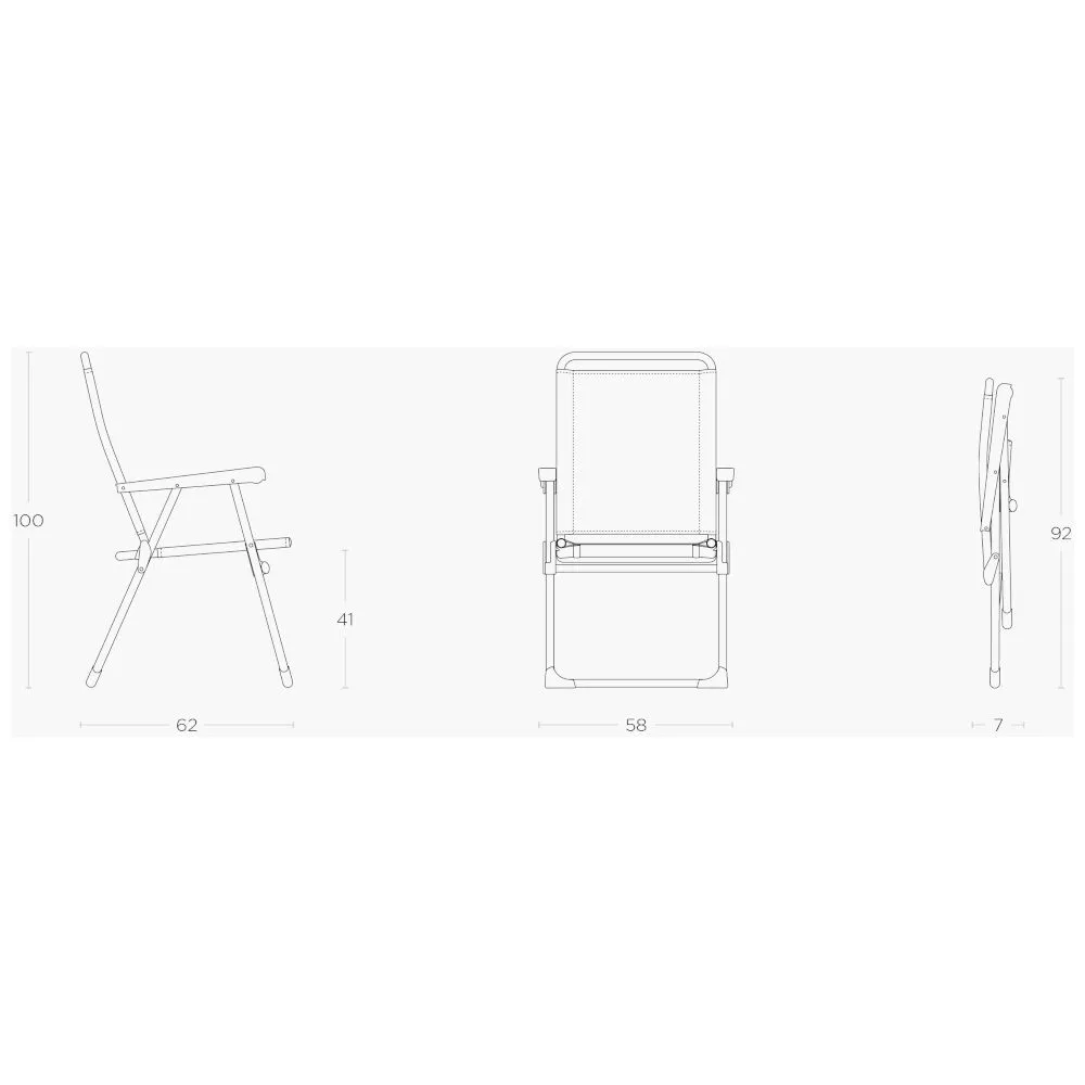 Klappstuhl Lafuma Alu Victoria, Ocean II 4 Klappstuhl Lafuma Alu Victoria, Ocean II – Bild 2
