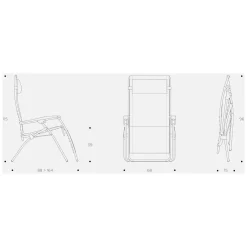 Relaxstuhl Lafuma RSXA Clip, Graphite -Camping Lieferungen Verkäufe lafuma rsxa clip groesse massangaben relaxstuhl sonnenstuhl 1000 1 24884