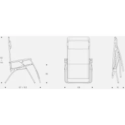 Relaxsessel Lafuma R Clip, Iso Terre -Camping Lieferungen Verkäufe masse groesse lafuma r clip batyline iso terre relaxsessel campingstuhl liegestuhl klappbar 1000 7 24896