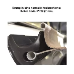 Buszelt-Kederadapter Outwell Befestigung-Adapter-Set Mit Doppelkeder 7-7+5 Mm -Camping Lieferungen Verkäufe outwell einzug in eine normale kederschiene dickes keder profil 7 mm 1000 4 20116