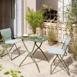 Campingtisch Lafuma Balcony II, Moss -Camping Lieferungen Verkäufe tisch terrasse lafuma balcony 2 colorblock moss klappbarer gruener campingtisch balkontisch 1000 9 24937